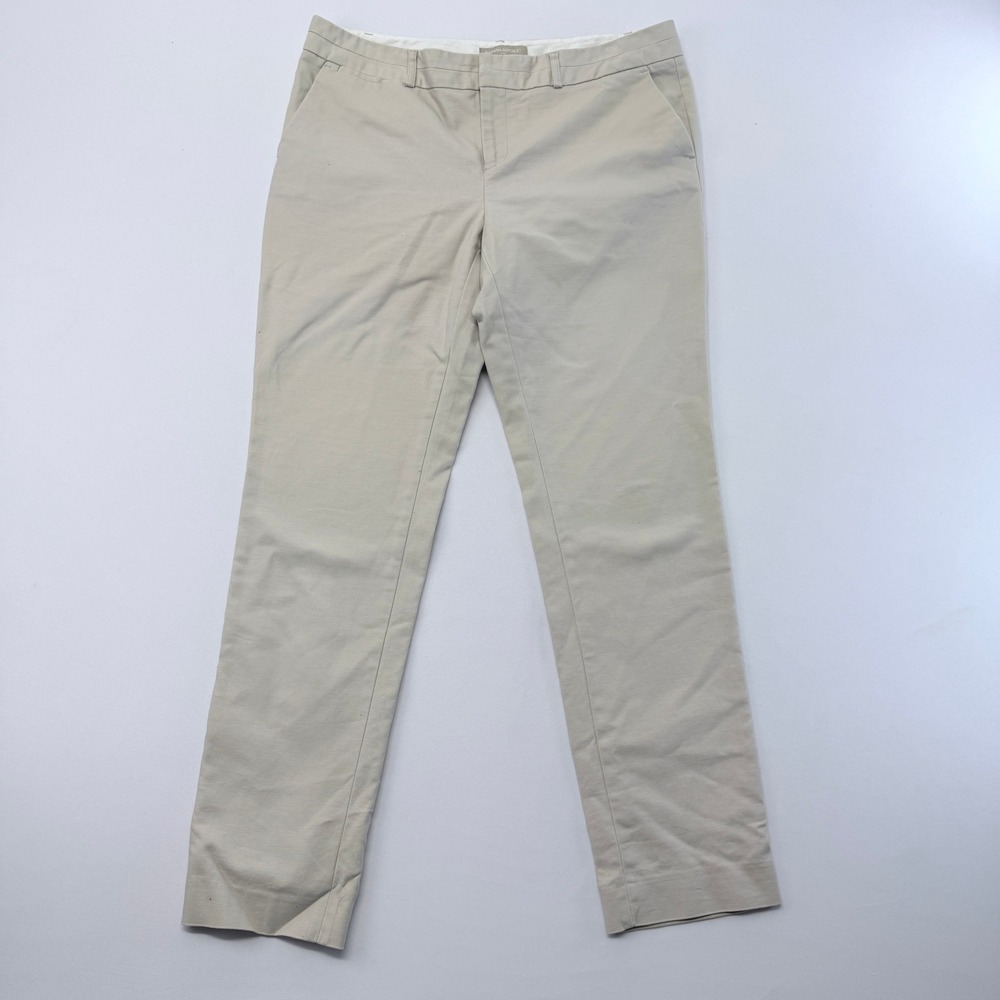 Banana Republic Ryan Fit Pants Womens 12R Beige Khaki Straight Leg Chinos